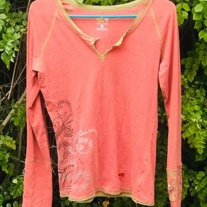 Salmon REI Long Sleeve T-shirt, very soft, medium
